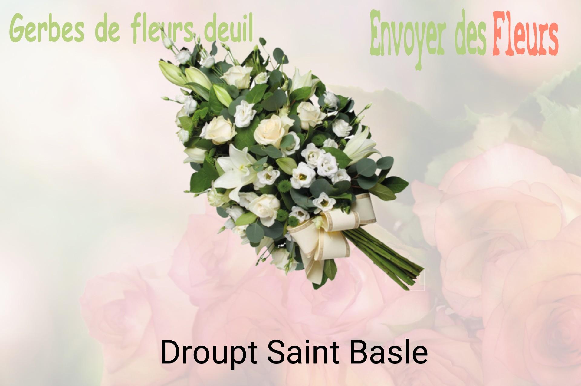 Gerbe de fleurs de deuil livrée à Droupt-Saint-Basle